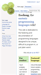 Mobile Screenshot of esolangs.org